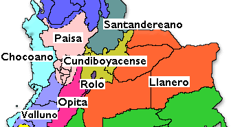 Cultura De Nuestro Pais Colombia Mapa De Las Zonas Culturales De Colombia