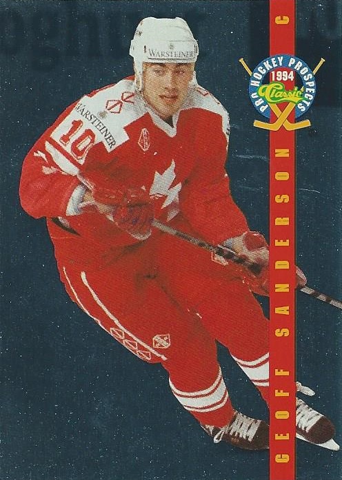 Geoff Sanderson Rookie Card Hockey Cards matching: Geoff Sanderson