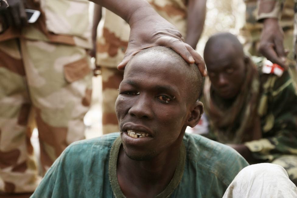 Photos of recently captured Boko Haram members