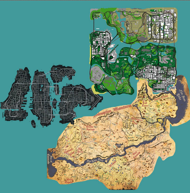 Confira várias ideias de como será o mapa de GTA V