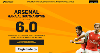 betfair Arsenal gana Southampton boxing day supercuota 6 Premier League 26 diciembre betfair Arsenal gana Southampton boxing day supercuota 6 Premier League 26 diciembre