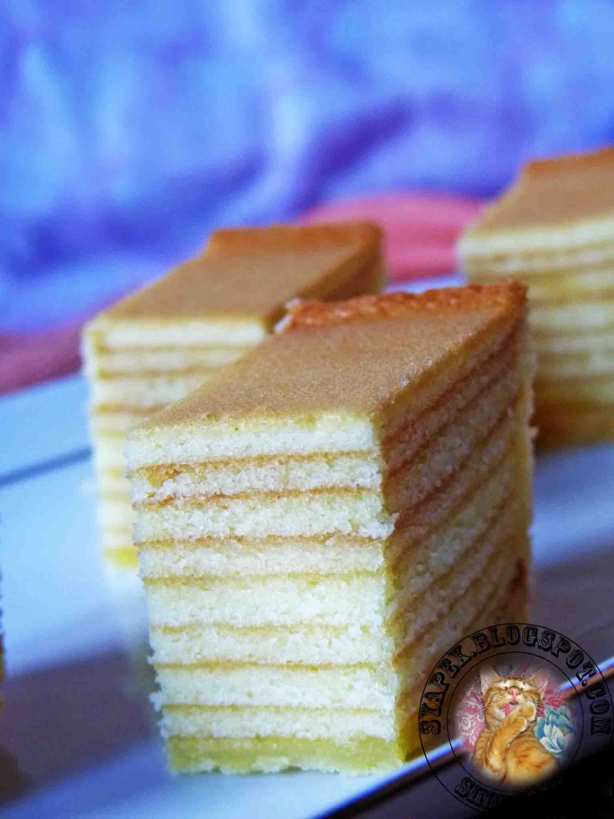 syapex kitchen Kek Lapis Keju ( Cheese Layered Cake )