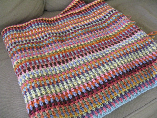 ... Cactus Needle Quilts, Fabric and More: Moss Stitch Crocheted Afghan