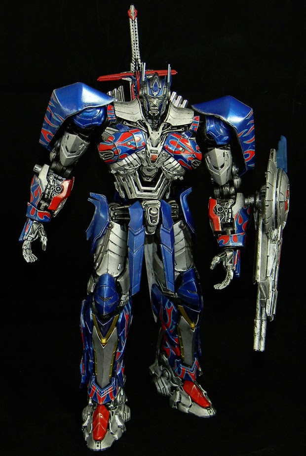 optimus prime with flames