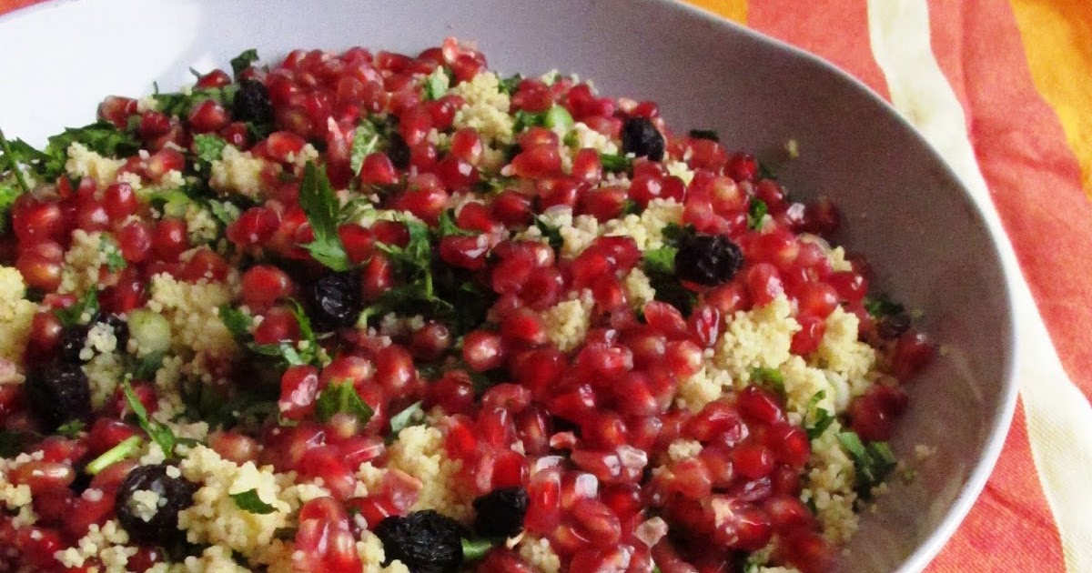 POLLEPEL IN DE KEUKEN COUSCOUS SALADE MET VERSE KRUIDEN & GRANAATAPPEL