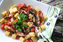 Rigatoni Chicken Andouille Roasted Peppers and Tomatoes