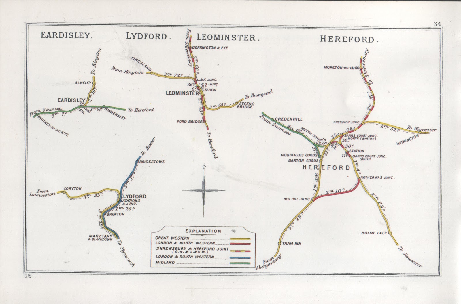 Excerpts from Leominster's History Railway station in the 1950s and 1960s