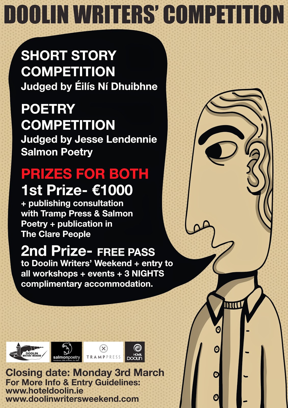 Doolin Poetry and Short Story Competition announced Doolin Poetry and Short Story Competition announced