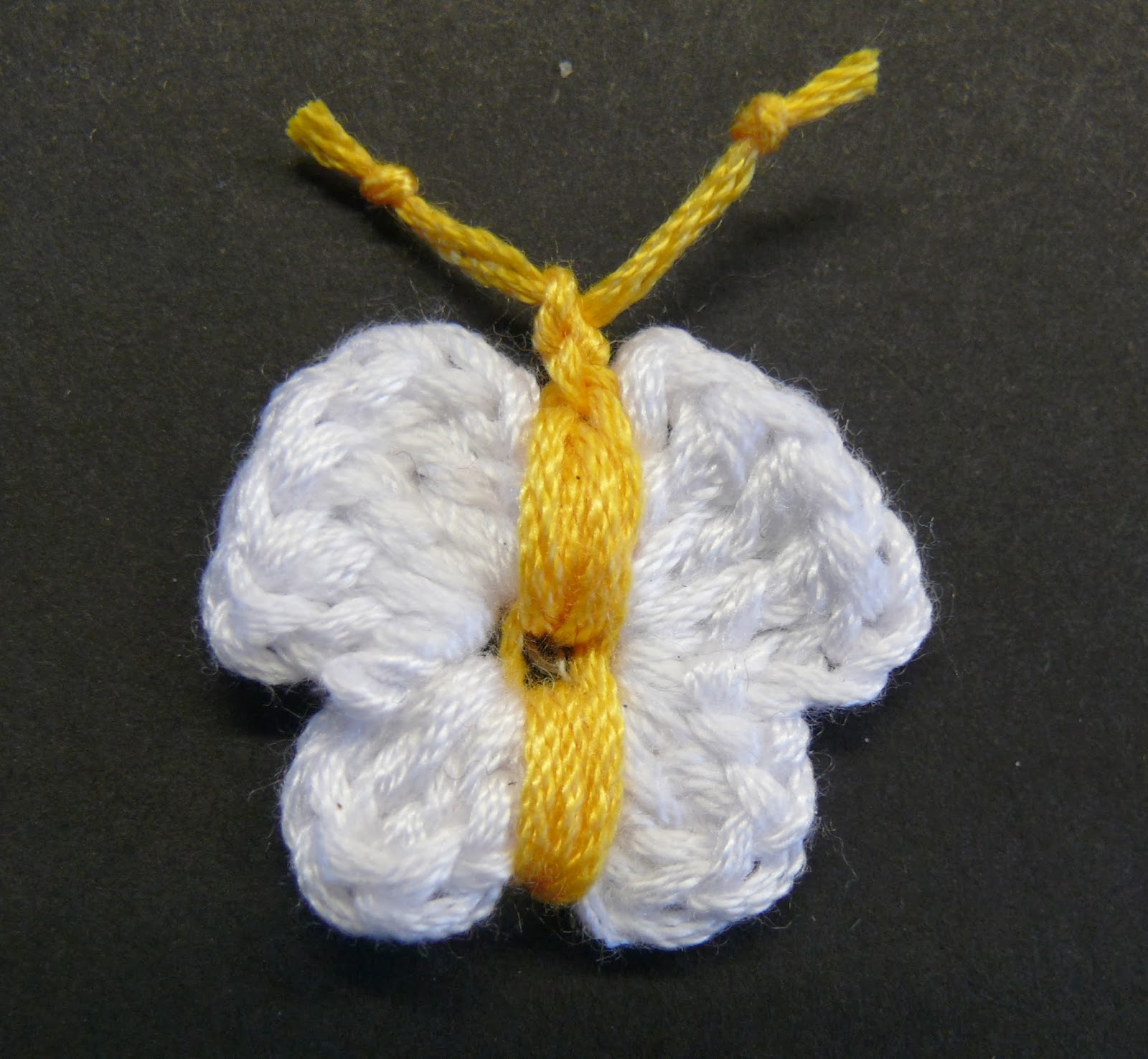 String Theory Crochet Crochet Butterfly Hair Clips The Pattern