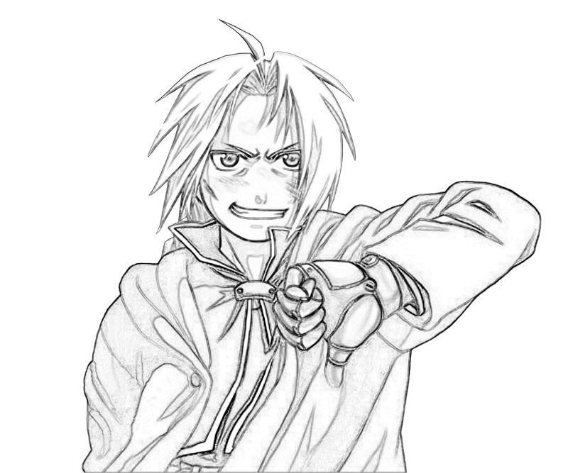 Edward Elric Pose Coloring Pages edward-elric-pose-coloring-pages