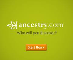 TIP #3.  Ancestry.com.  Get a 2 week free trial for this amazing site!  (Just click on logo).