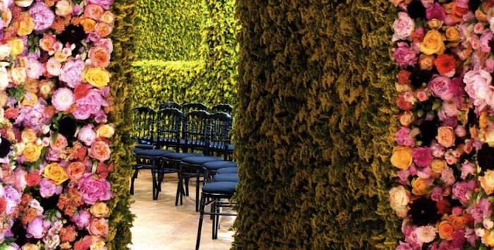 raf simons dior flowers