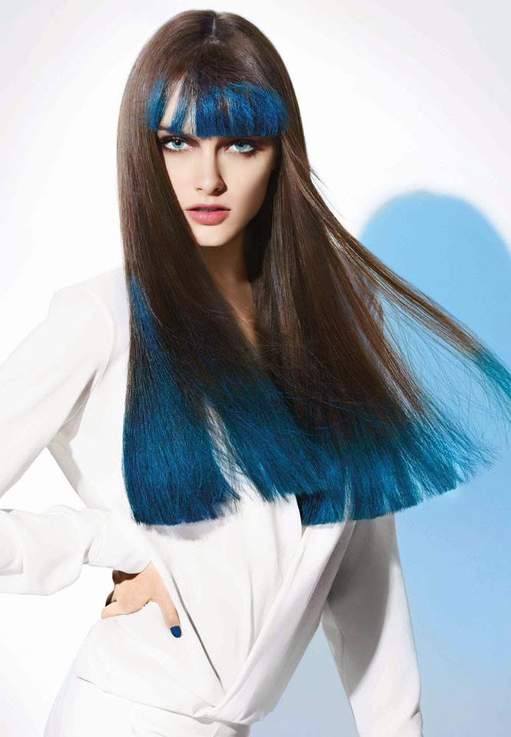 Hair Chalk Blue L'Oreal Hair Chalk, Hair chalk, colored hair, hair color, L'Oreal, Colorful, Color Lovers, Hair trends of 2014, Sexy hair, Color lovers, Hair Chalk Blue
