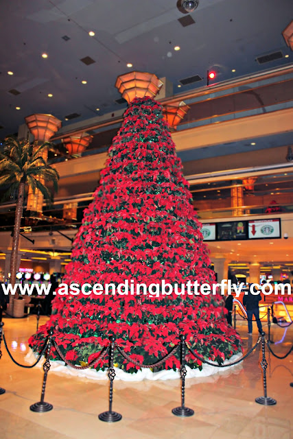 Tropicana Atlantic City 25-foot Poinsettia Tree located in Palm Walk