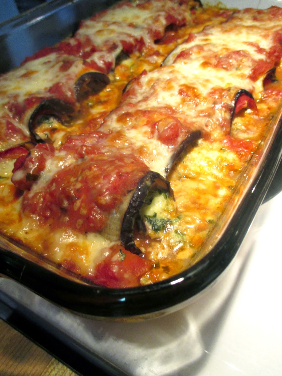 Just my Stuff Eggplant Cream Cheese Rollatini