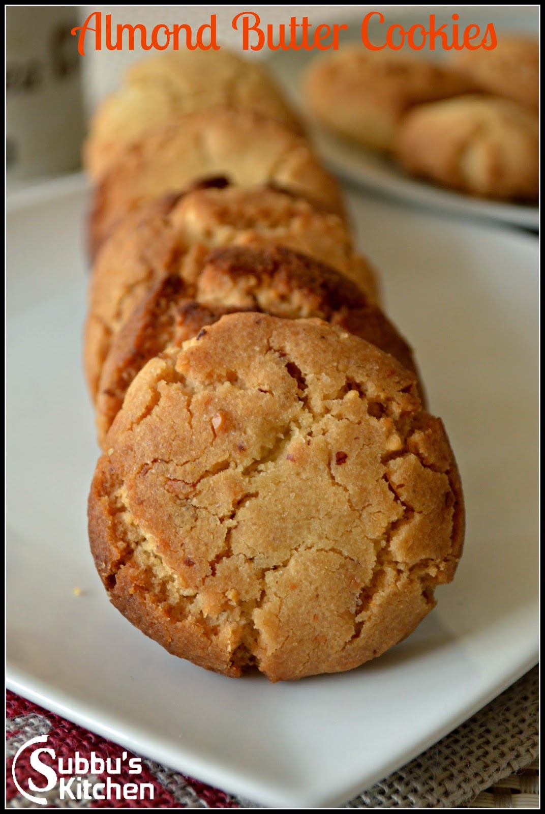 Almond Butter Cookies Almond Butter Cookies