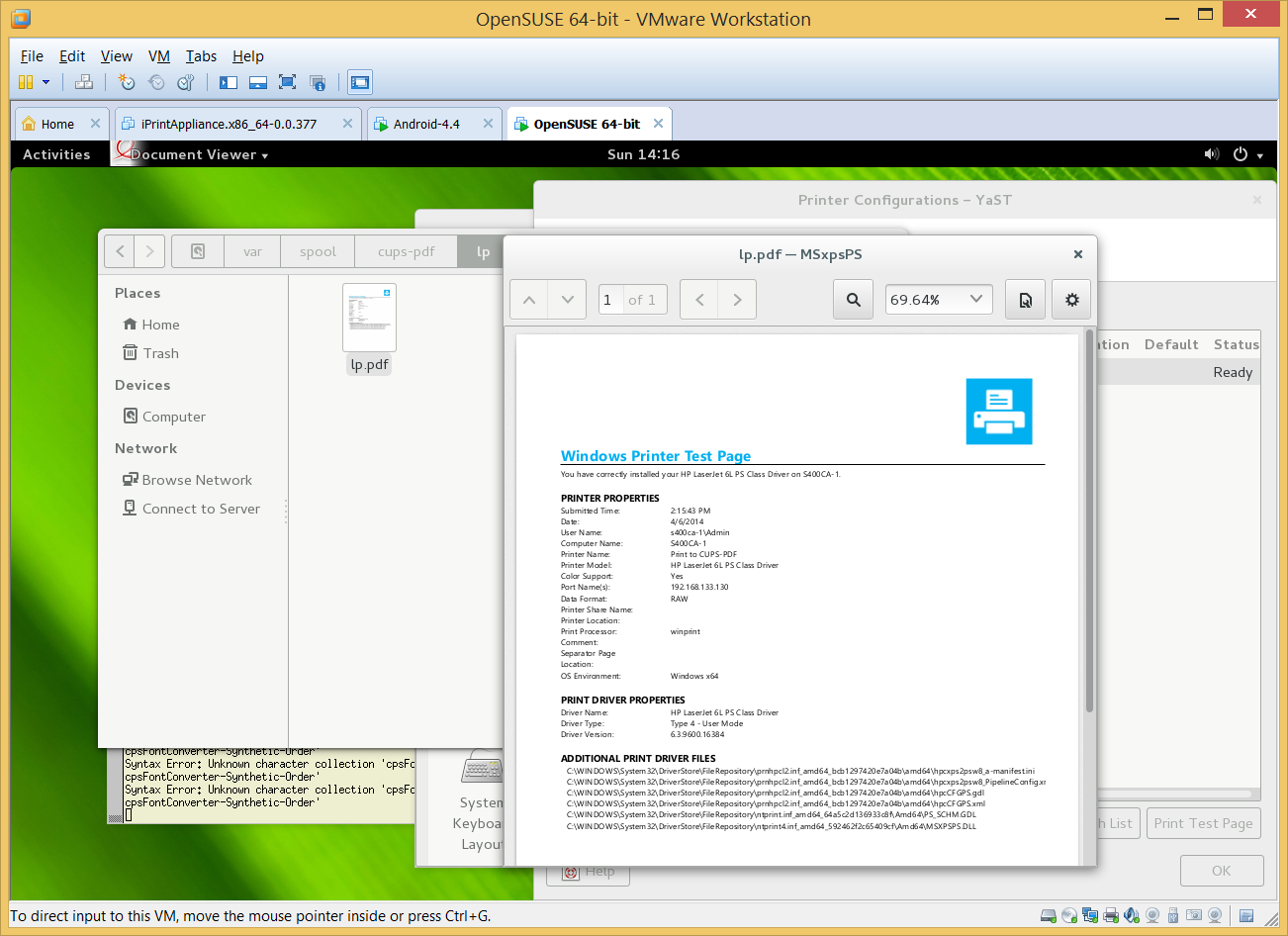 Chris Young, Attachmate Consulting Using CUPSPDF to Simulate a Printer