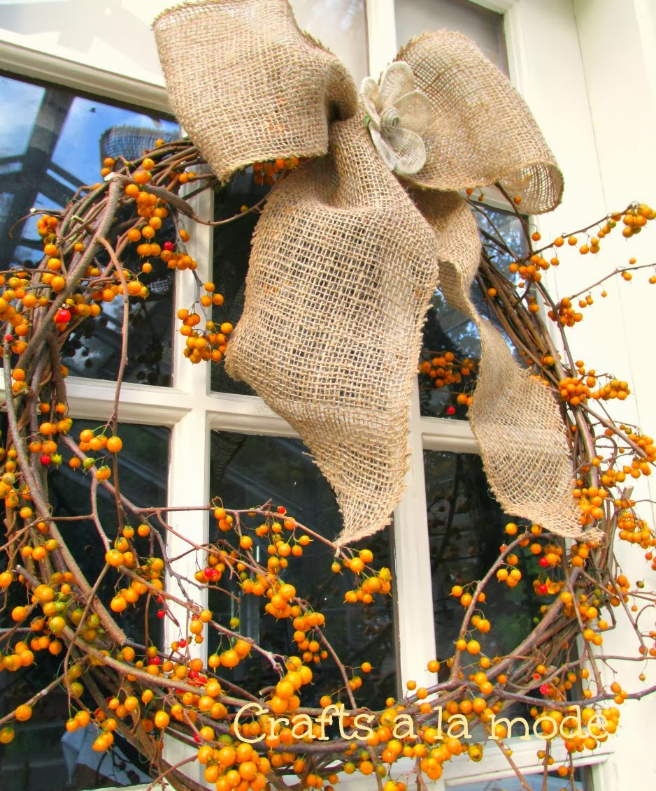 Bittersweet Vine Wreath Crafts a la mode