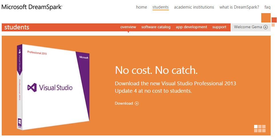 Gratis Akses ke Microsoft Dreamspark untuk Mahasiswa Gratis Akses ke Microsoft Dreamspark untuk Mahasiswa