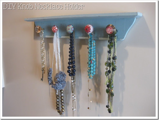 diy wood necklace holder