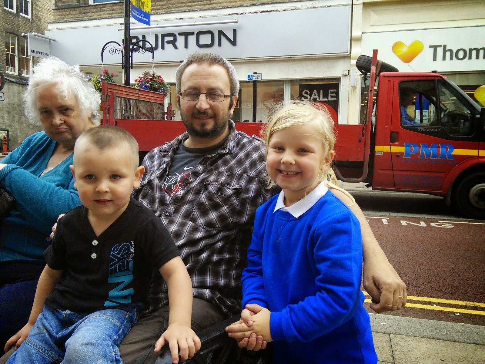 Michael with God children, Angel Louise and Hayden Lee