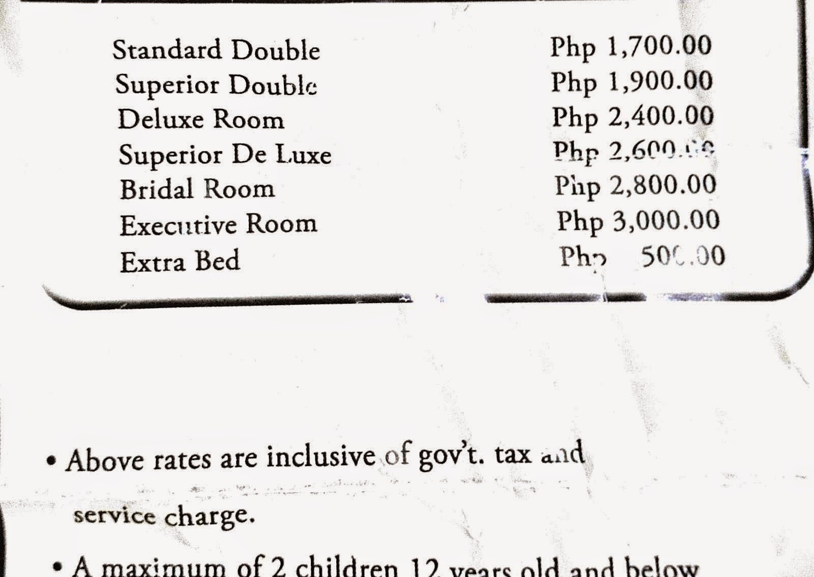 Banaue Hotel Room Rates Banaue Hotel Room Rates