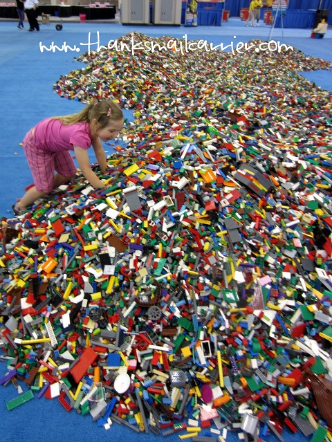huge LEGO pile