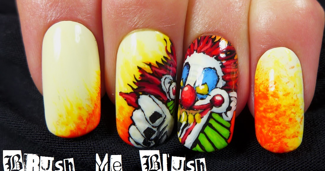 1. "Creepy Clown Nails: 10 Spooky Designs for Halloween" - wide 3