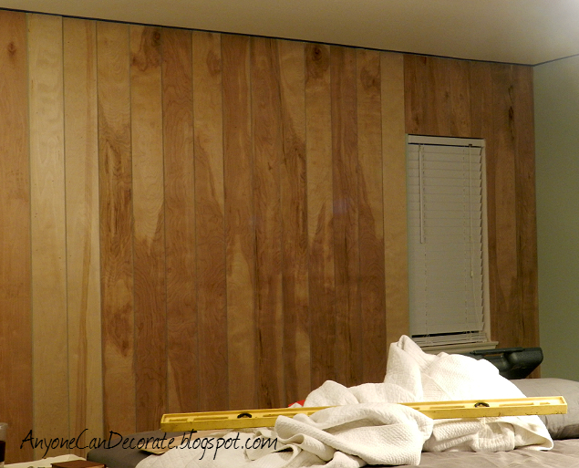 Anyone Can Decorate DIY'd Wood Panel Wall Master Makeover Progress