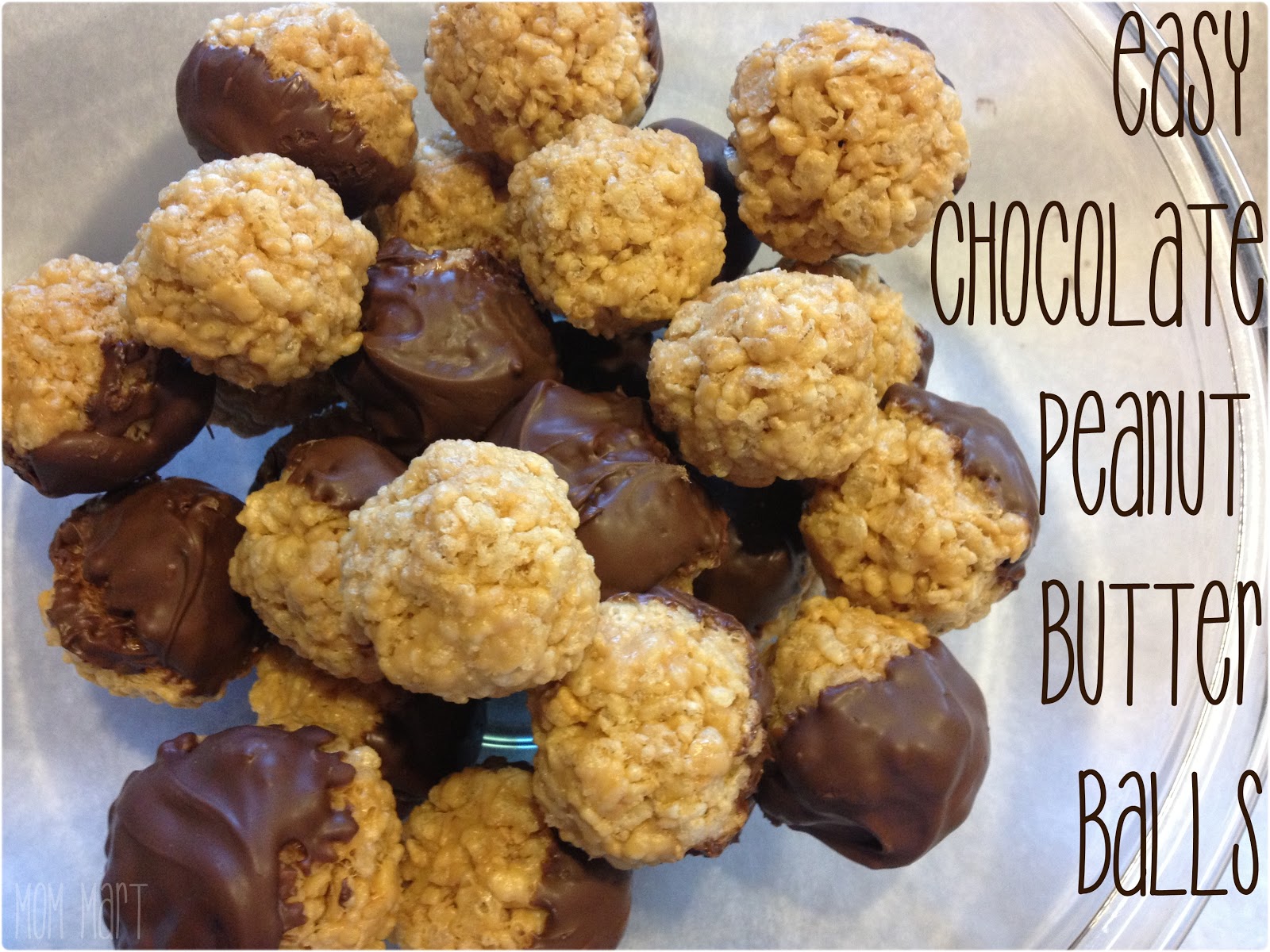 Mom Mart EASY Chocolate Peanut Butter Balls