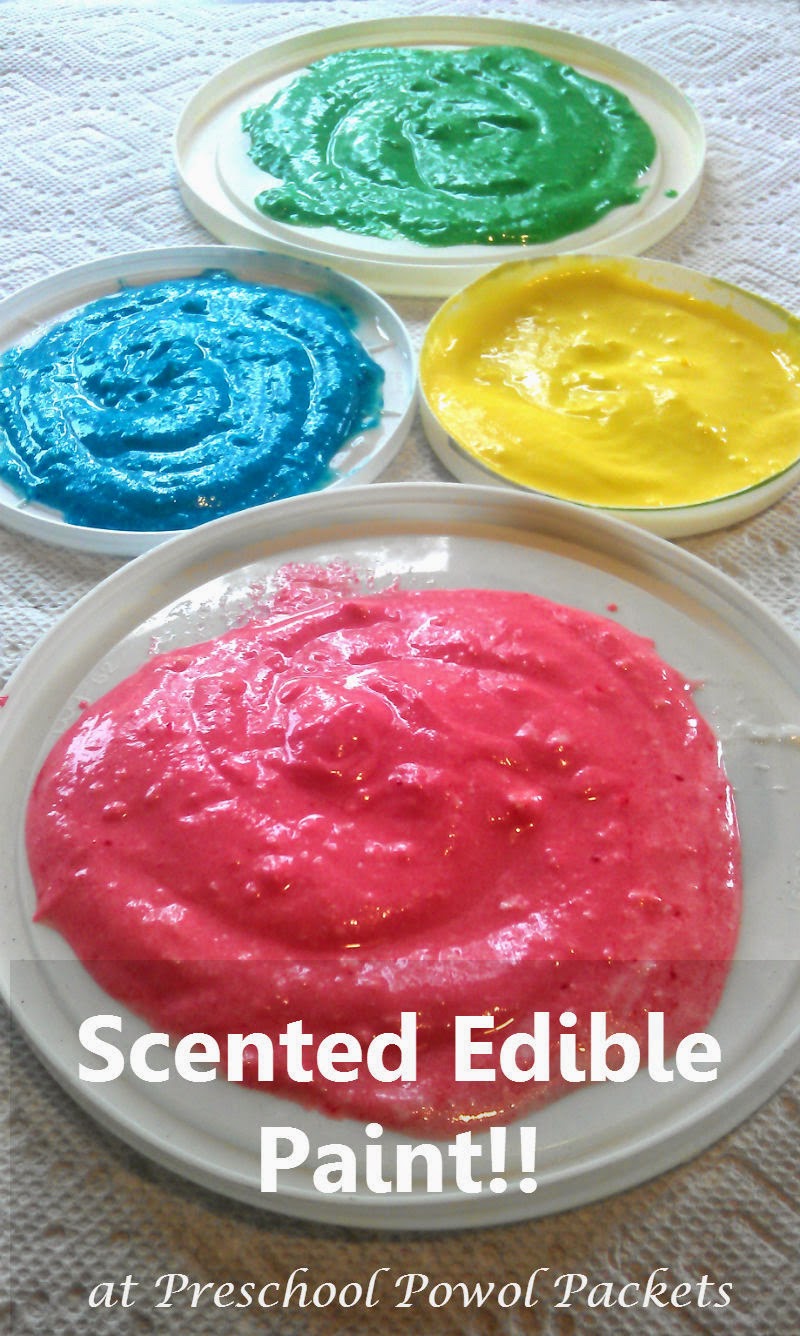 Scented Edible Paints Preschool Powol Packets