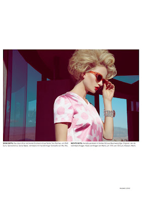 woman wearing miu miu, 50's hair and makeup, haute couture