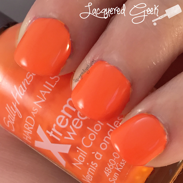 Sally Hansen Sun Kissed nail polish swatch by Lacquered Geek