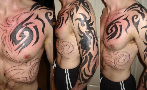 Shoulder Tribal Tattoo Designs