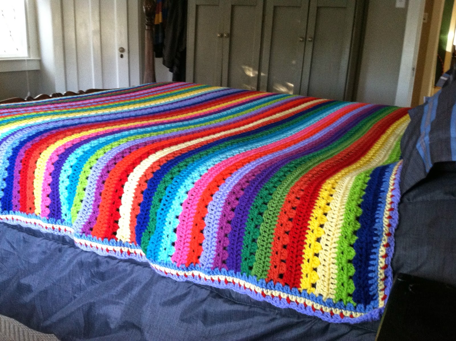 Fly the Coop Crafts Cozy Stripe Blanket Reveal