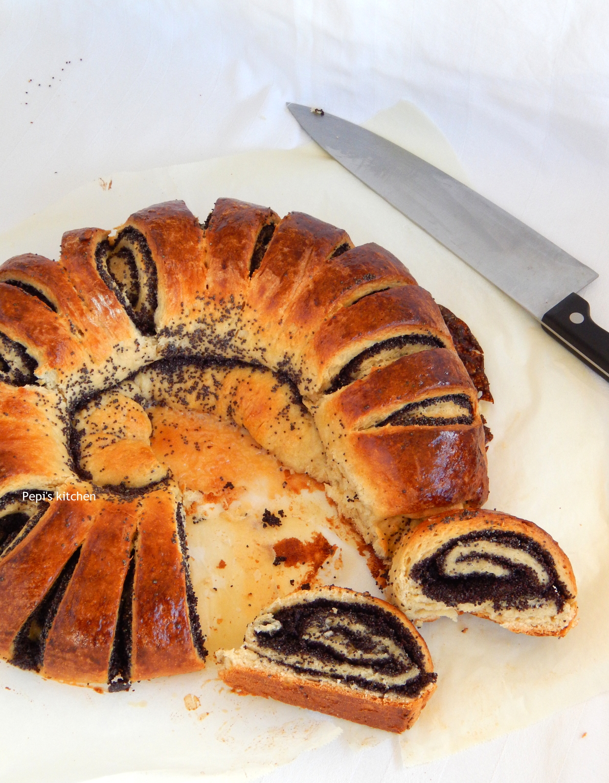 Pepi's kitchen in english Mohnkuchen German Poppy Seed Cake