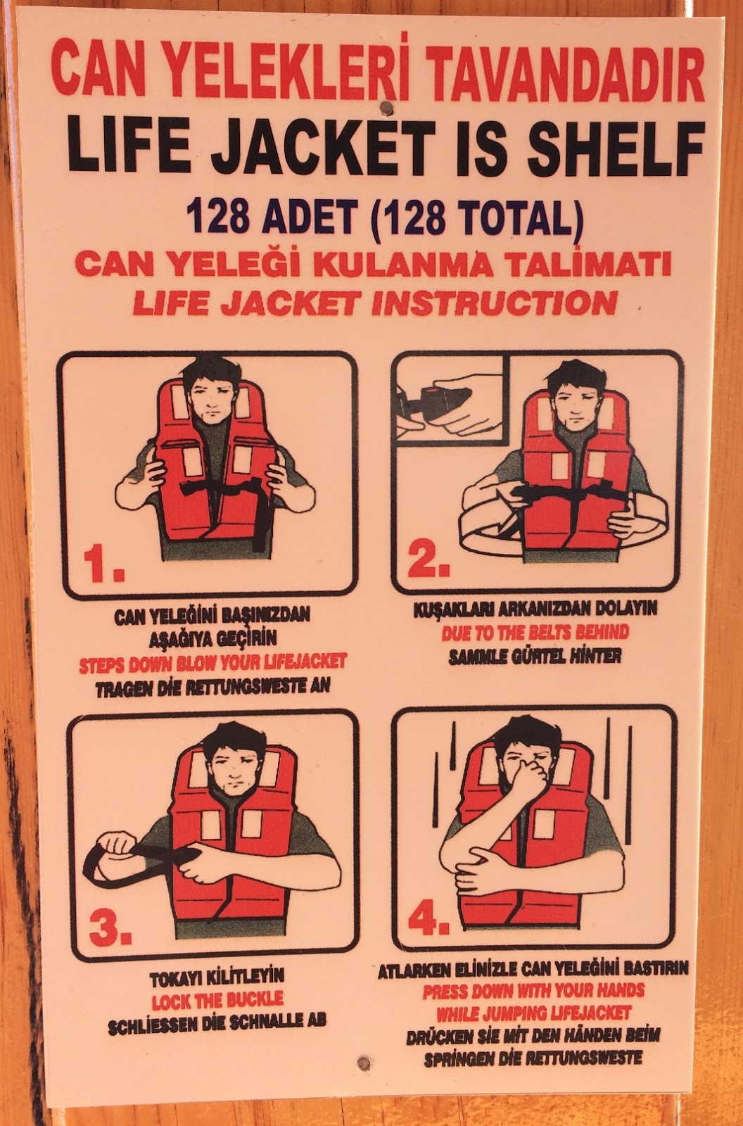 Skeptic in Qatar Life Jacket Is Shelf!
