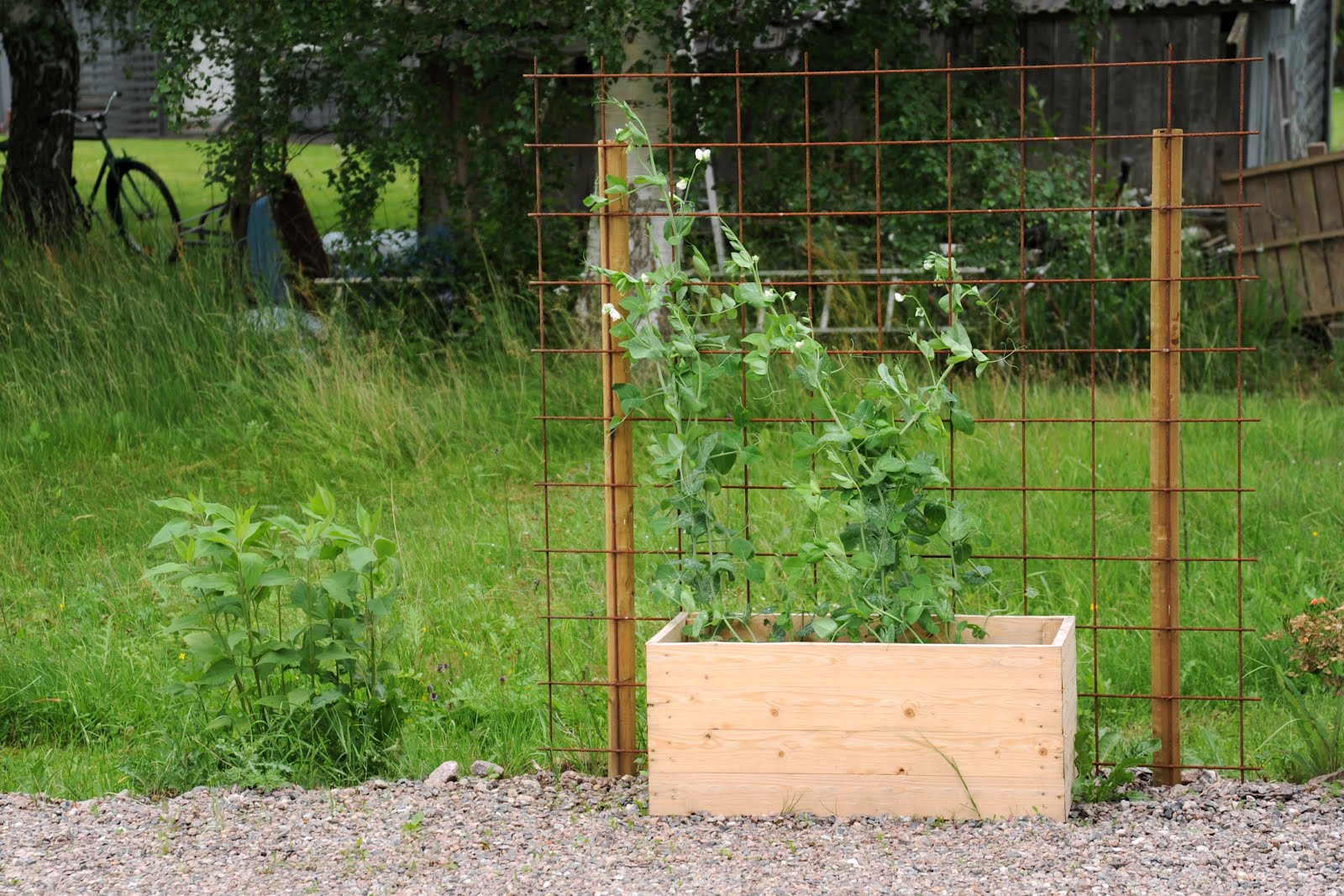 Armeringsmatta staket – Rusta vikvägg