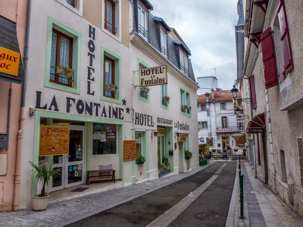 Lourdes France village street