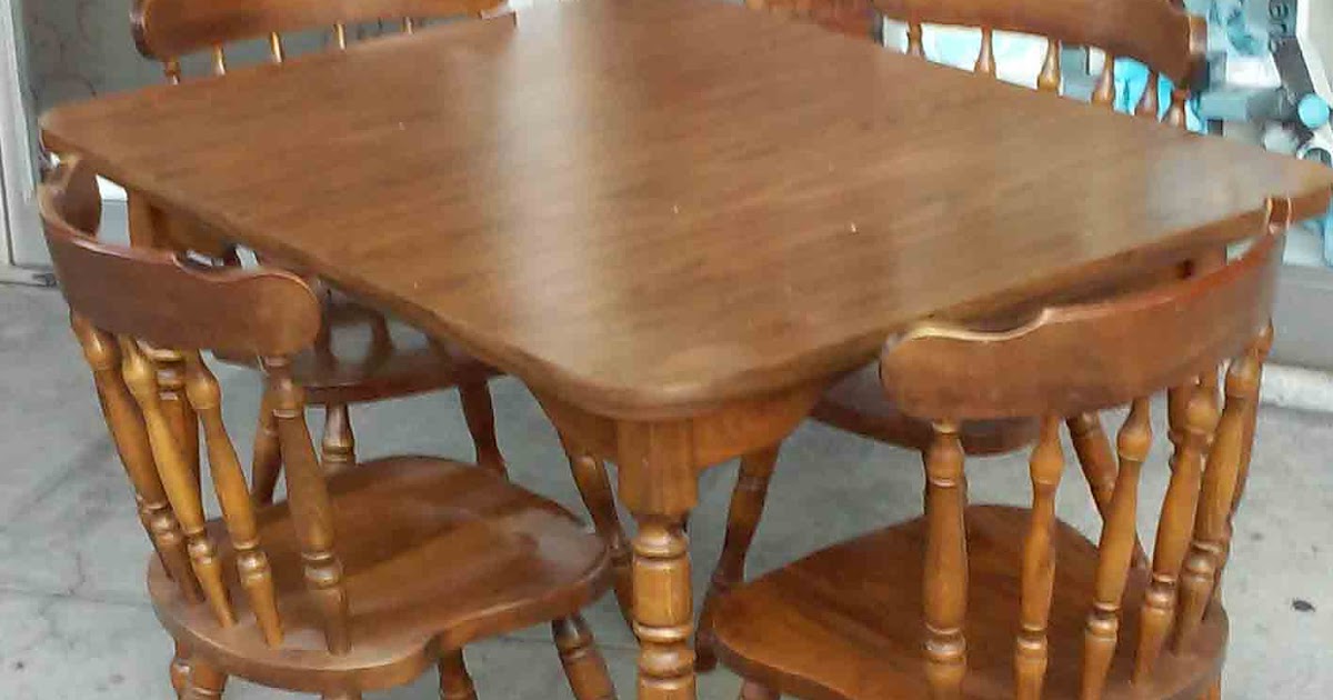 UHURU FURNITURE & COLLECTIBLES: SOLD Early American Kitchen Table and 4