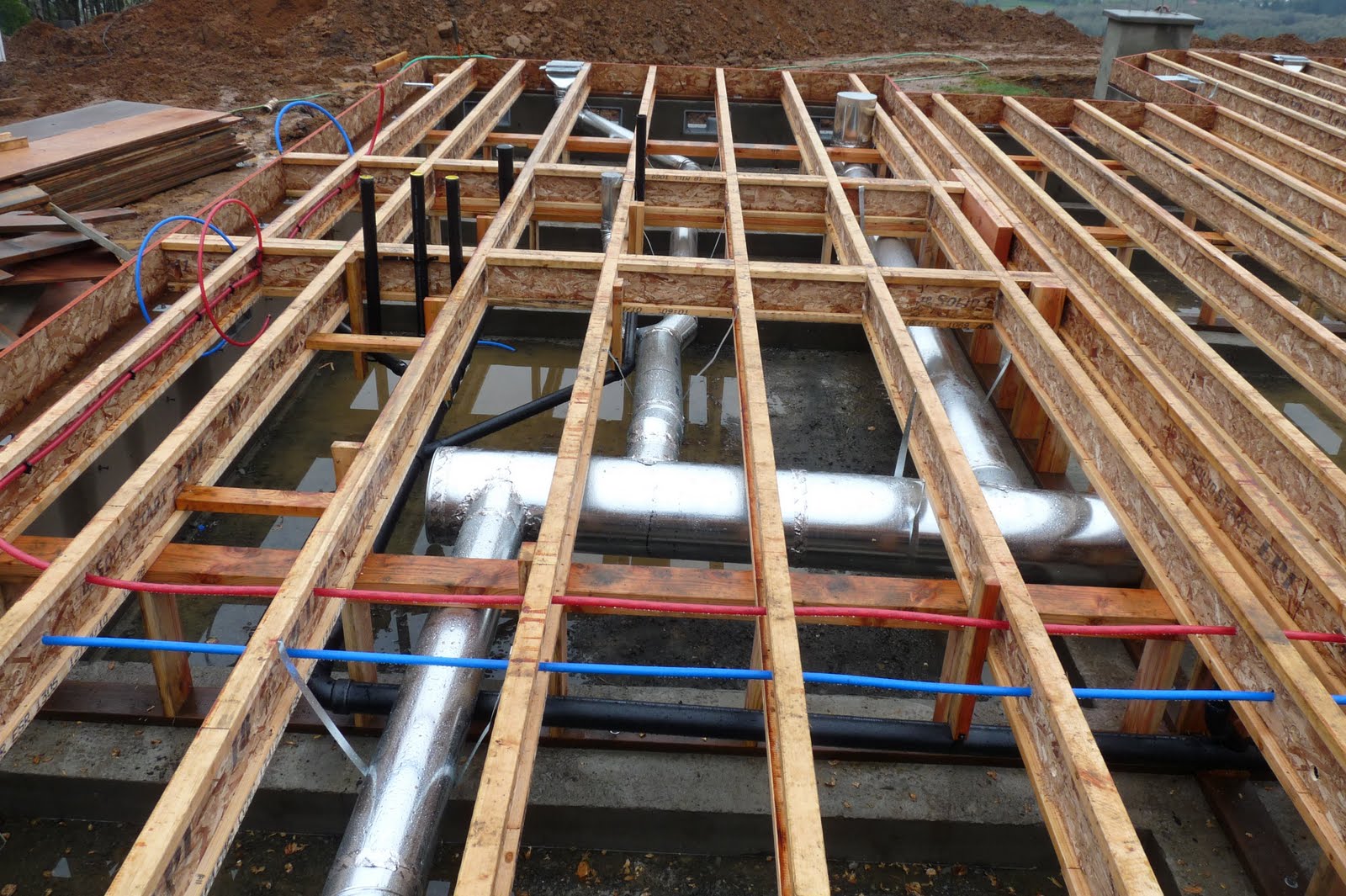 Building Our Dream Home Underfloor HVAC/Plumbing