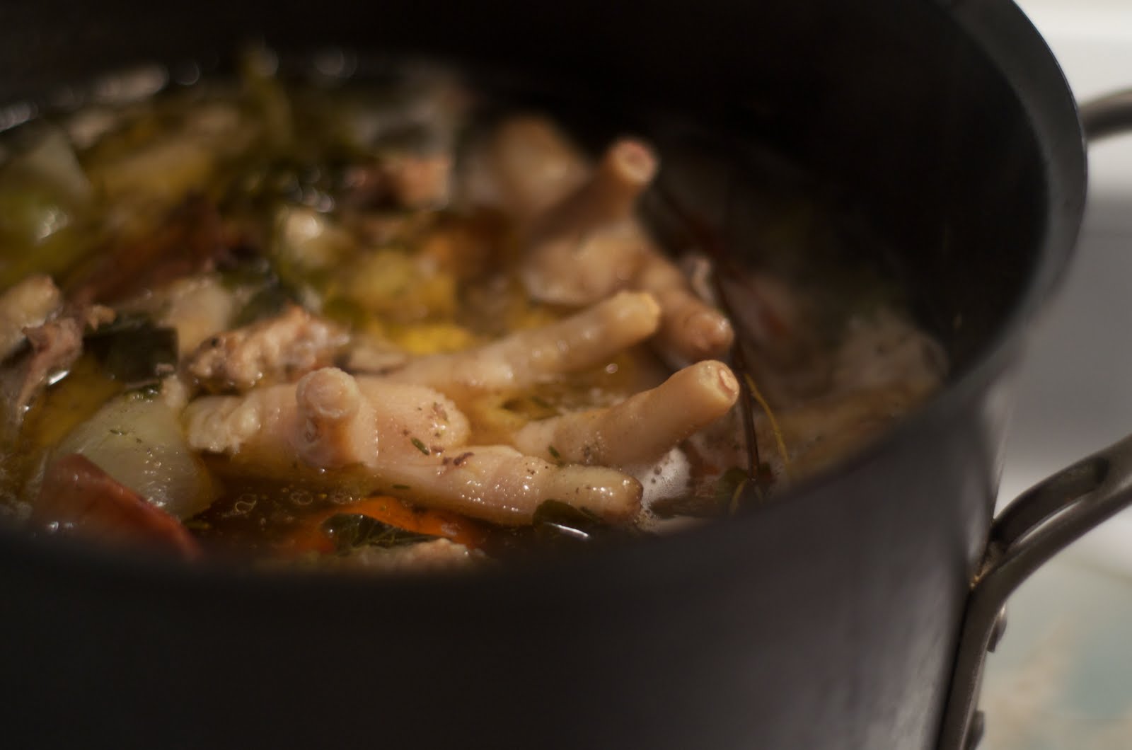 Fancy Toast Gruesome Footage of Delightfully Gelatinous Chicken Stock