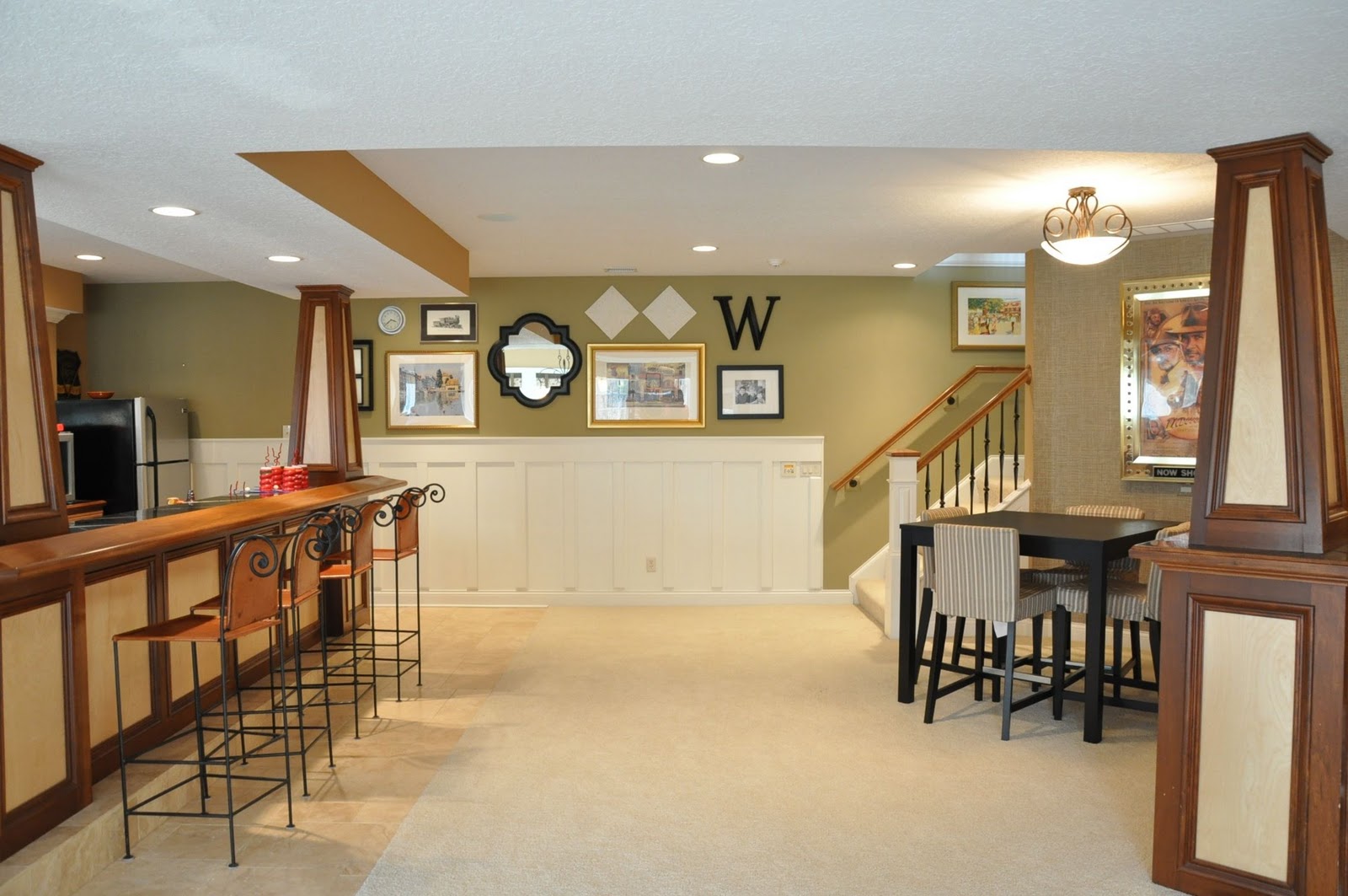 wall colors ideas House Tour - Basement Before & After
