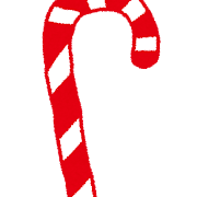 クリスマスのイラスト「杖のキャンディ」