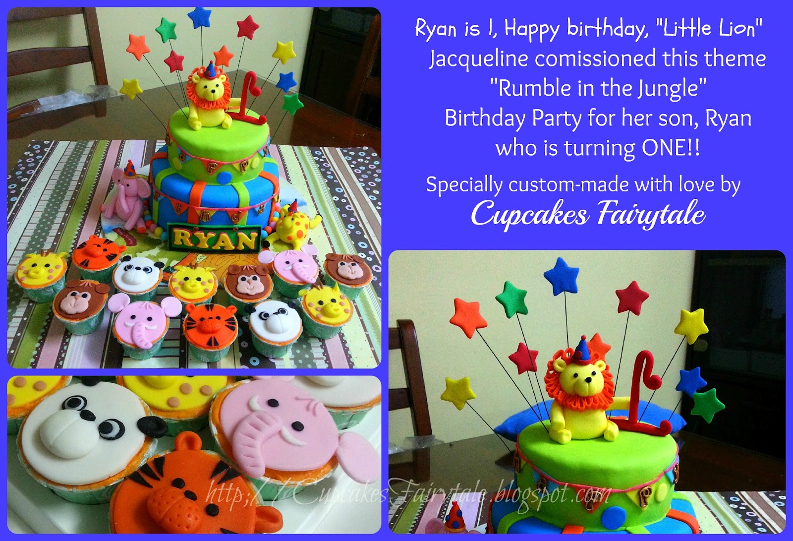 Cupcakes Fairytale RYAN'S 1ST "ANIMAL KINGDOM" BIRTHDAY PARTY