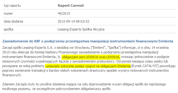Raport knf forex
