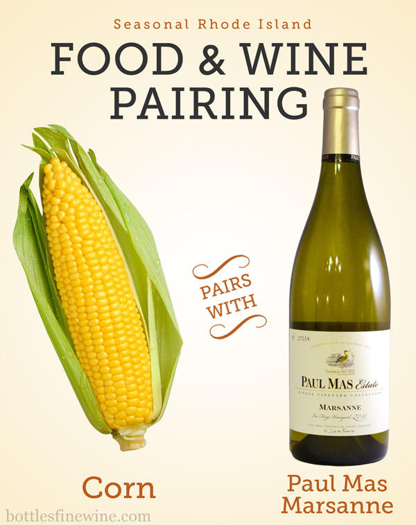 White wine that pairs with corn