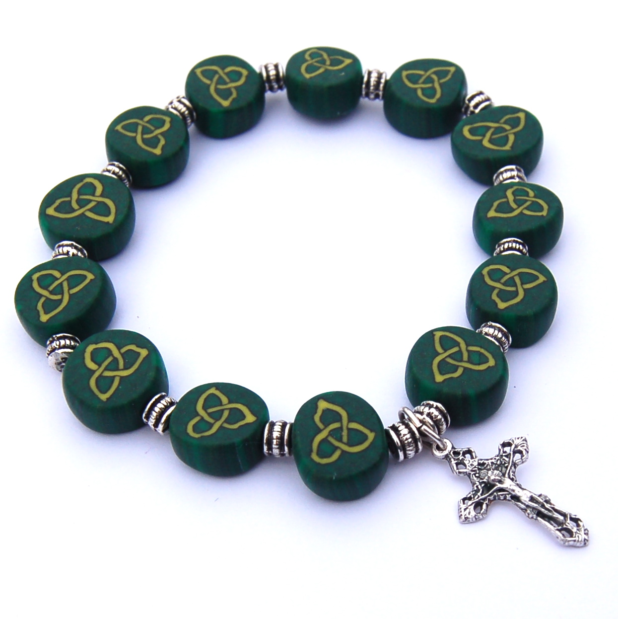 The Clay Rosary Girl Just In Time for Saint Patrick's Day Irish Rosaries, Bracelets and Chaplets
