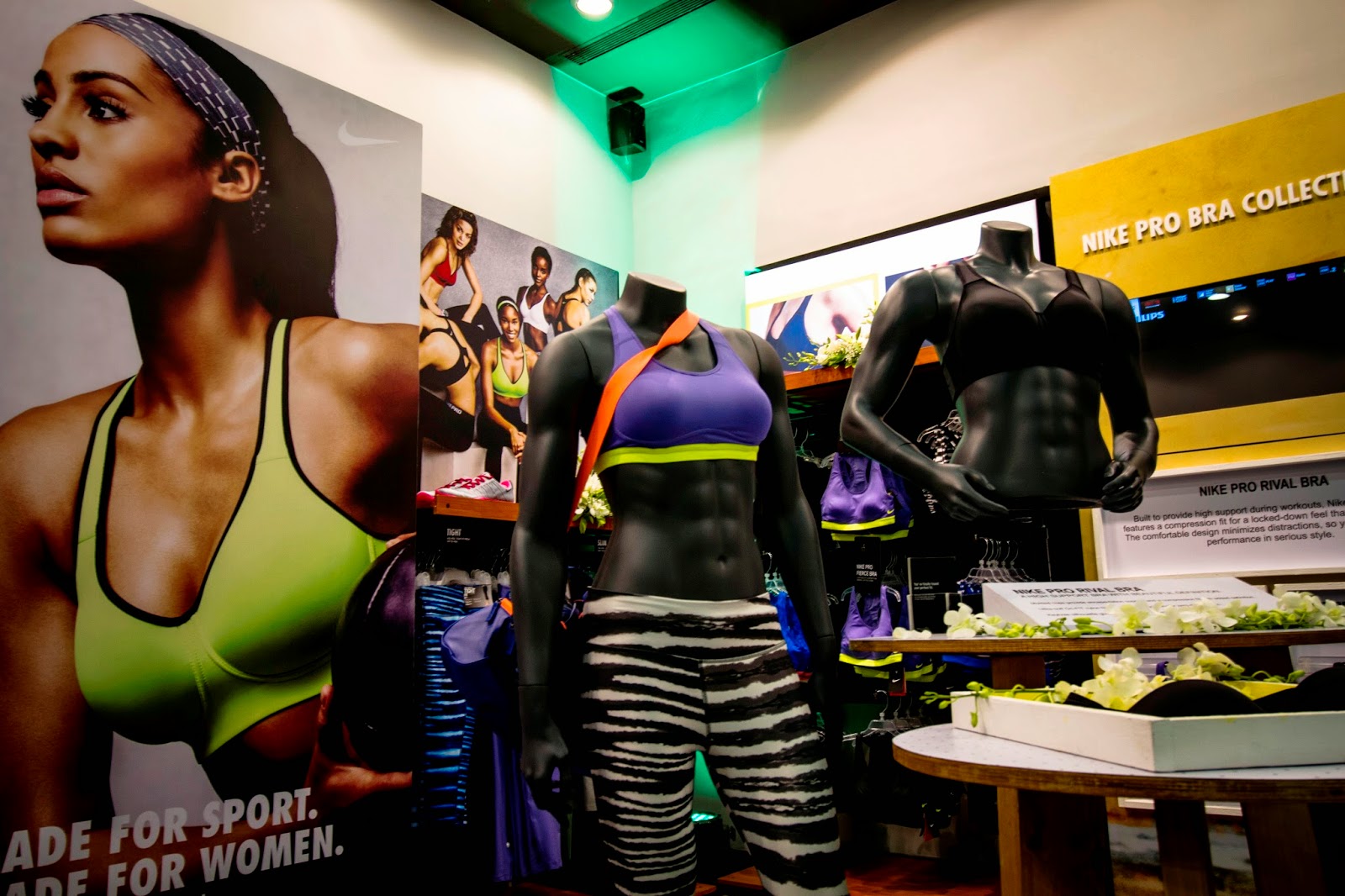 nike pro bra collection