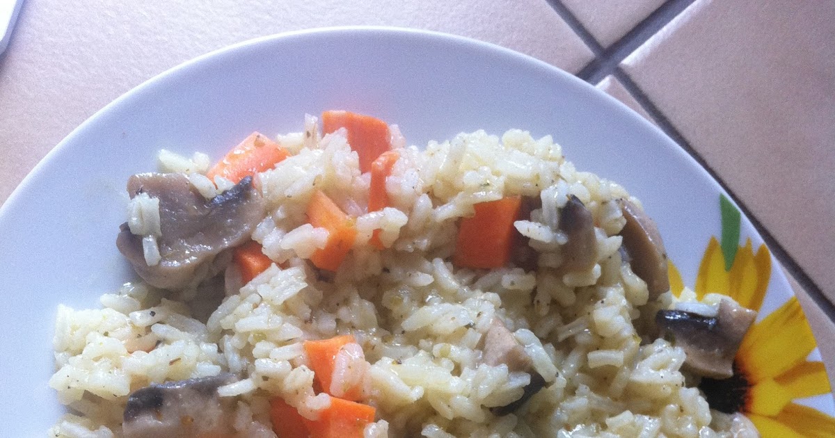 Hello, yummy food! Risotto cu ciuperci și morcov